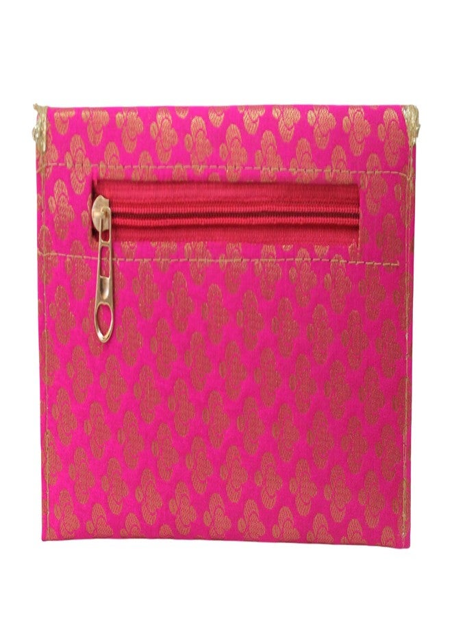 MILAN'S CREATION Designer Fancy Envelope Brocade Clutch Purse Bag Women's Handbag Party Return Gifts For Wedding Festival Goody bag, Decorative and Functional Designs (Set of 10 pcs) - Image 5